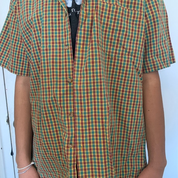 AZZARO Designer Men’s Shirt, Green color check, cotton material, M- size, - Picture 2 of 10